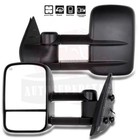 Pair Power Heated Black Towing Mirrors For 2007-2013 Chevy Silverado 1500
