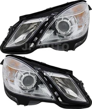 For 2010-2014 Mercedes-Benz E350 E550 Headlight Pair