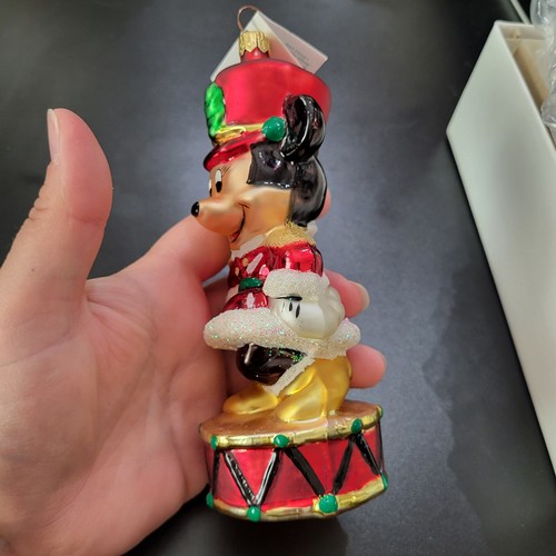 Radko Disney Ornamento Minnie Mouse TOY SOLDIER Baterista Exclusivo 1997 Navidad - Imagen 3 de 11