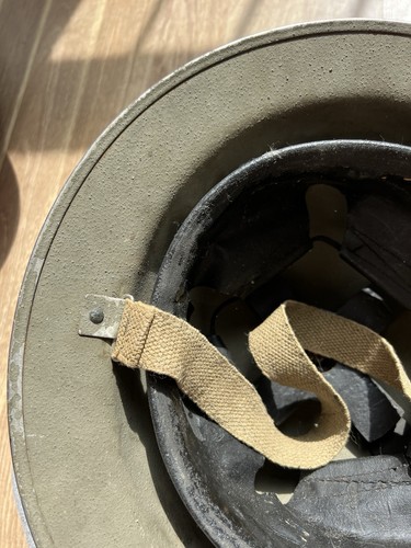 Genuine WW2 MKII Helmet Polish Poland Army In Exile Flash 1940 Dated - Picture 11 of 15