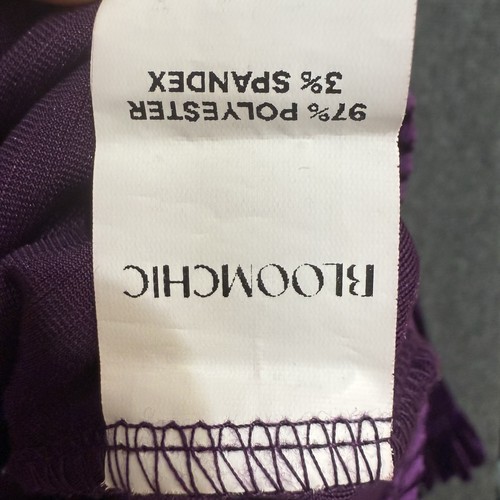 Bloomchic Babydoll Top Purple 18 Velvet Smocked Victorian Whimsygoth - Picture 8 of 9