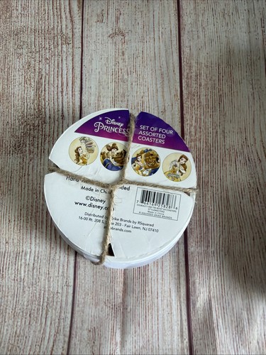 NEU Disney Die Schöne und das Biest Keramik Untersetzer Set (4 Stück) BoxLunch Exklusiv - Bild 2 von 3