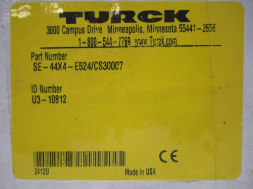 NUEVO conmutador EtherNet industrial de 5 puertos Turck SE-44X4-E524/CS30007 - Imagen 2 de 4