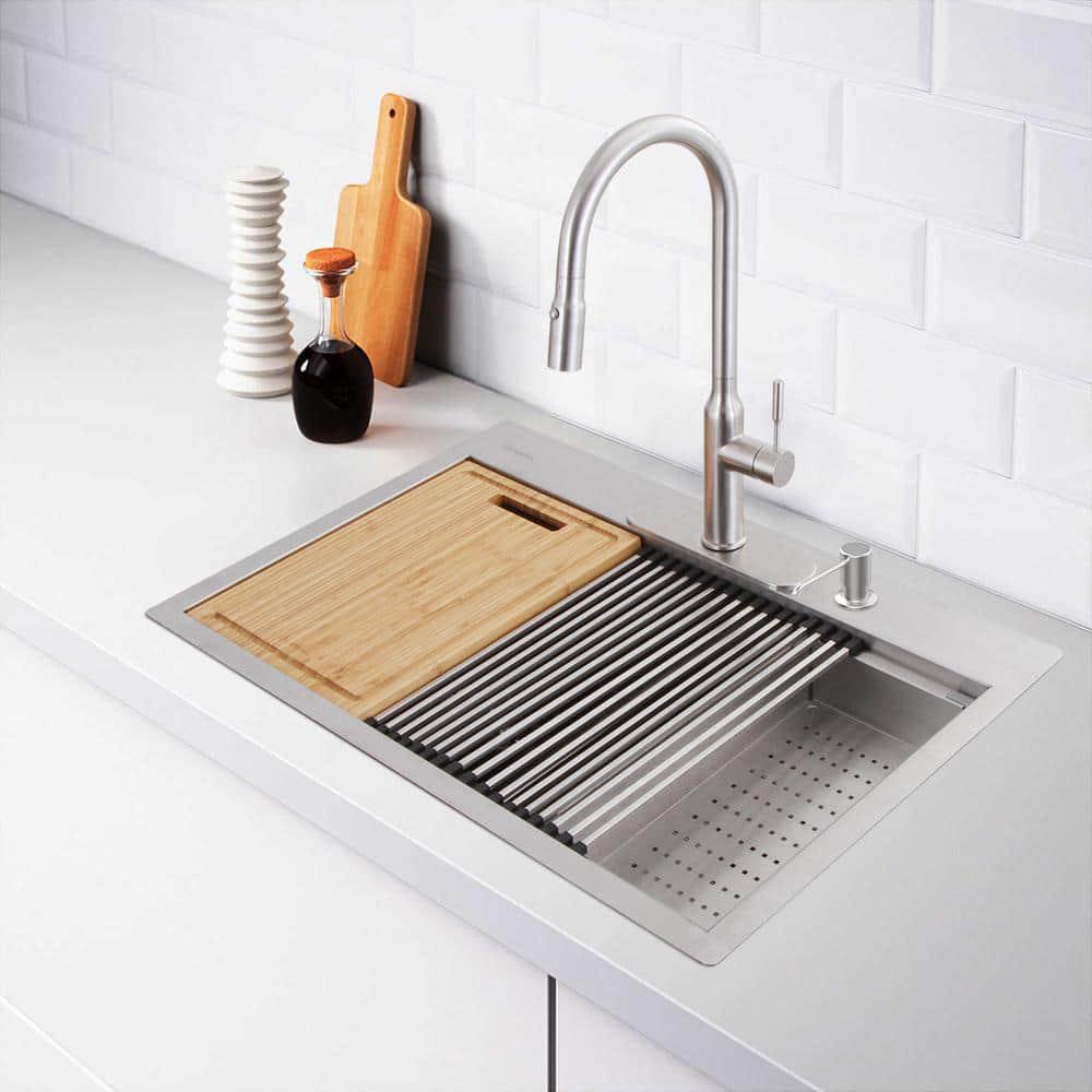 エスター・ウォーターズ Glacier Bay Kitchen Sink w/ Accessories 33