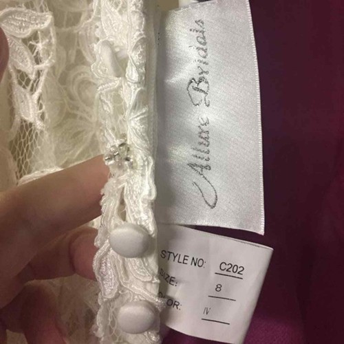 Allure Couture c202 wedding gown size 8 - Picture 6 of 8