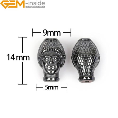 Cuentas de hematita negras naturales fabricación de joyas poder energía chakra 15" moneda cruz - Imagen 188 de 360