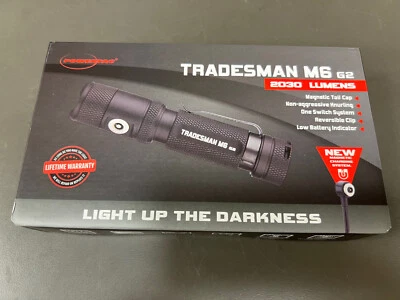 Powertac Tradesman M6-GEN3 2,030 Lumen Magnetic Tail Cap EDC Light Rechargeable