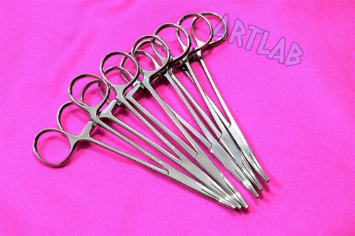 10 PC MOSQUITO HEMOSTAT FORCEPS 5.5" CURVED STAINLESS STEEL SURGICAL MEDICAL - Picture 7 of 9
