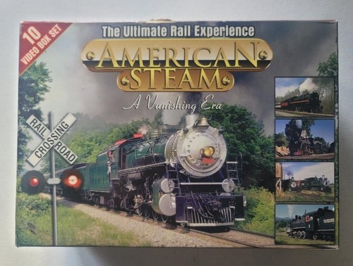 AMERICAN STEAM  A Vanishing Era 10 VHS Box Set VCR Tapes - Picture 1 of 7