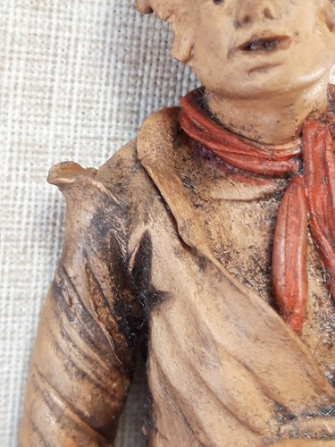Statua ceramica terracotta cm 19 - Branciforti Caltagirone - Vintage - Foto 10 di 13