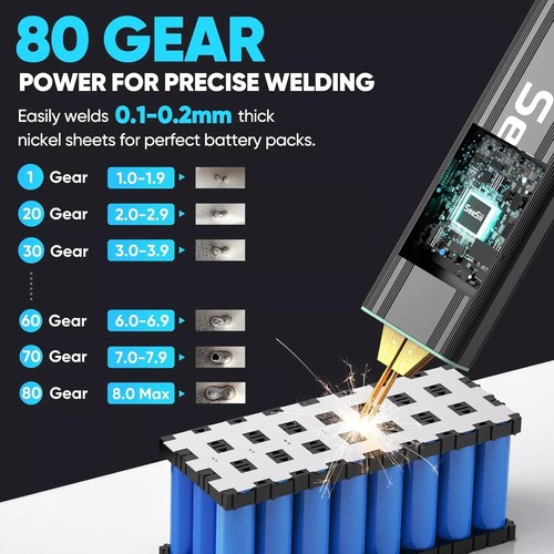 Handheld Battery Spot Welder 5000mAh Battery Portable Spot Welder for 18650 US - Picture 10 of 20