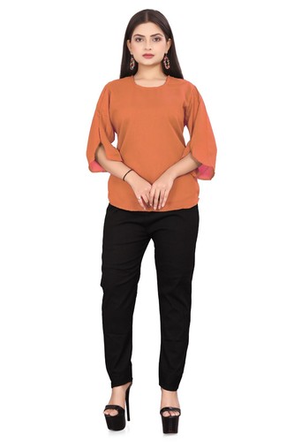 Girl's New Stylish Top Chiffon Plain Color Casual Office wear 3/4 Sleeve Top C52 - Picture 21 of 154