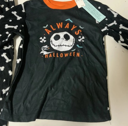 ⚡️Disney Kids Nightmare Before Christmas Fleece Pajama Set ( Size 12) - Picture 3 of 3