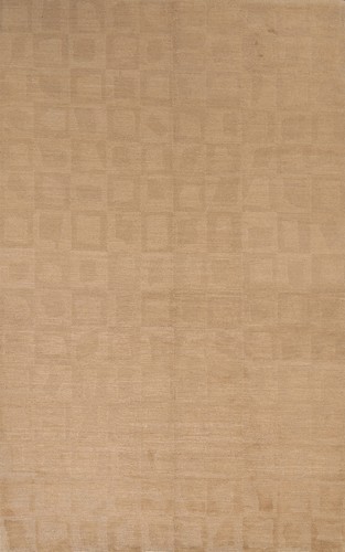 Elegant Handwoven Nepalese Rug Modern Wool Living Room Carpet 6x9 ft