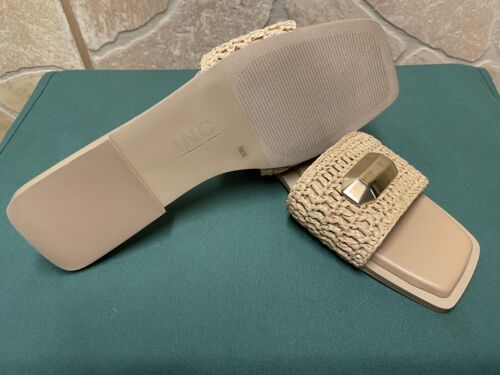 I.N.C International Concepts Women's Paramita Flat Sandals Natural Sz 8.5 M - Picture 3 of 3