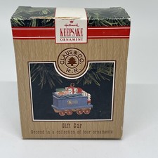 1991 Hallmark Keepsake Christmas Ornament Gift Car 2nd in Claus & Co. RR Series