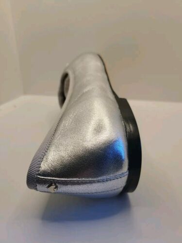 KATE SPADE NEW YORK Silver Ballet Flats Honey Metallic Leather 9.5 B Womens New - Picture 13 of 13