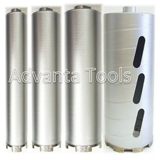 1", 2", 3", 4” Combo - Dry Diamond Core Drill Bit for Hard Concrete Masonry   