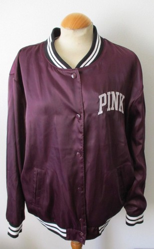 Secret S Taille Violet College Victoria L Style Rose Aviateur Veste Superbe n8ztWRx8