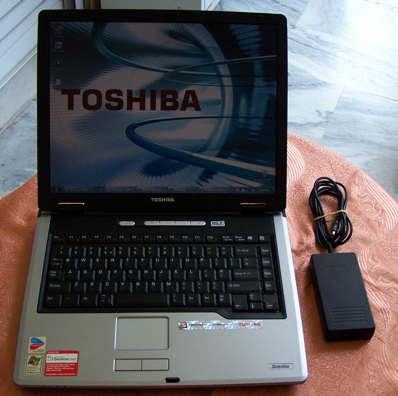 Toshiba Satellite SA50 laptop 15” Pentium 4 M 1.5GHz wIfI Win 7 pro- ΝΟ a50 a40 - Picture 9 of 12