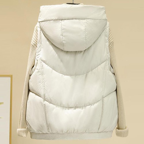Ärmellose Pufferweste mit Kapuze Jacke Winter Damen Daunen Baumwolle warme Weste - Bild 6 von 29