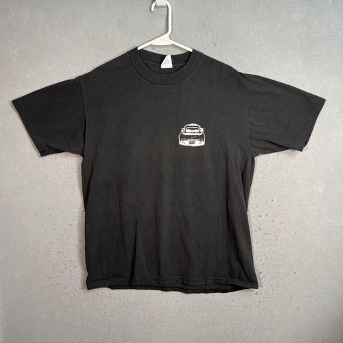Vintage 90er Porsche 911 Turbo Rennwagen T-Shirt Erwachsene Large schwarz Herren - Bild 2 von 10