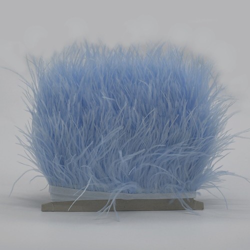 Dress 1 Meter Long Plumes Ribbon Selvage 8-10 CM Wide Ostrich Feathers Trim - Picture 18 of 22