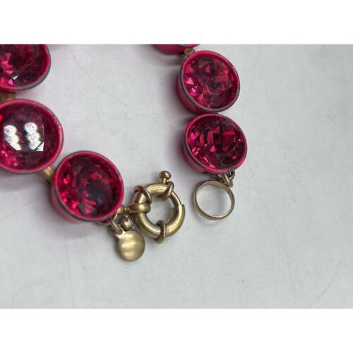 J. Crew Fuchsia Brûlée Rhinestone Bracelet - Picture 7 of 10