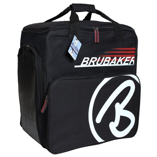 BRUBAKER Ski Bag Combo CHAMPION for Ski, Poles, Boots and Helmet - Black/Red - Picture 3 of 6