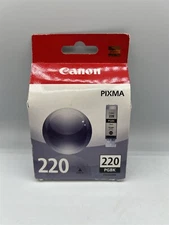 SEALED GENUINE CANON PIXMA 220 BLACK PGBK OEM INK CARTRIDGE