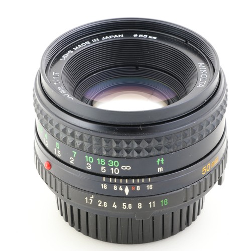 ¡Probado! [Casi COMO NUEVO con filtro] Lente Minolta MD Rokkor 50 mm F/1,7 de JAPÓN - Imagen 11 de 16