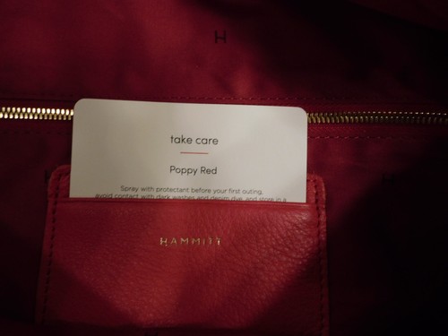 NWT HAMMITT CHARLES CROSSBODY- LARGE IN POPPY RED *$395 **FREE SHIPPING ** - Picture 5 of 7