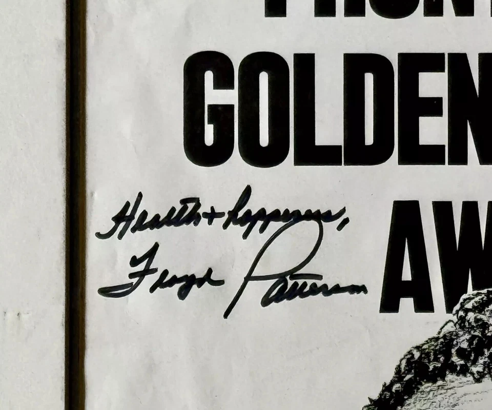 "Póster de dibujos animados autografiado firmado por Floyd Patterson de colección • 14"" x 18""" Foto 2 de 4