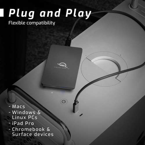 OWC 2TB Envoy Pro FX Thunderbolt 3 + USB3.2 Gen 2 USB-C portatile NVMe SSD - Foto 5 di 6