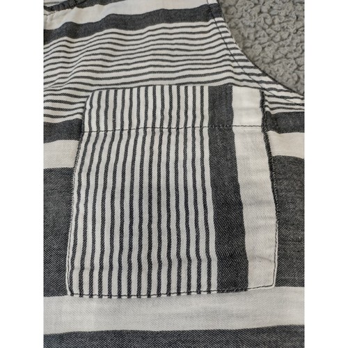 Mud Pie 100% cotton sleeveless tunic black& white size L - Picture 7 of 10