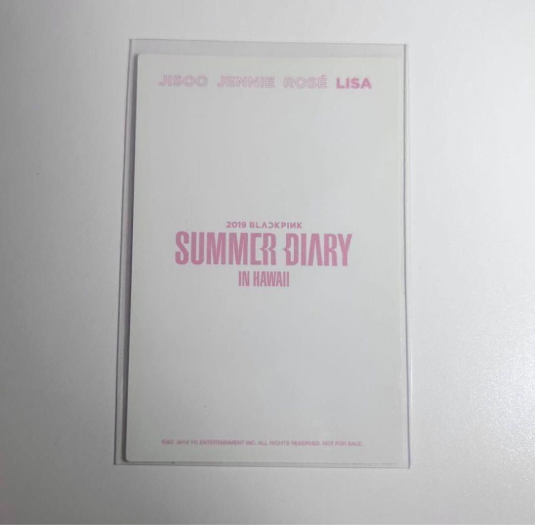 BLACKPINK LISA Summer diary 2019 Hawaii Photocard PC