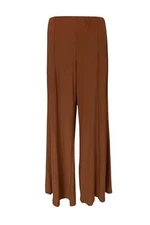 Antthony Women's Studio Stretch Knit Wide-Leg Pull-On Pant Brown