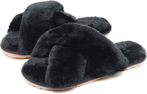 Razy Lady WomenS Fuzzy Slippers Cute Plush Memory Foam House Shoes - Picture 12 of 12