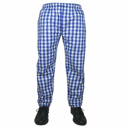Pantalones de chef 100 % algodón pantalones de catering pantalones de cocina pantalones de cheque grande - Imagen 7 de 8