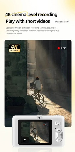 4K Digital Camera 5000W Pixel Retro CCD Portable Card Camera Entry-level Camera - Imagen 17 de 30