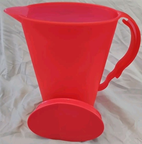Tupperware Impressions 2.1L Pitcher Red With Rocker Lid 3333B-1 - Bild 4 von 5