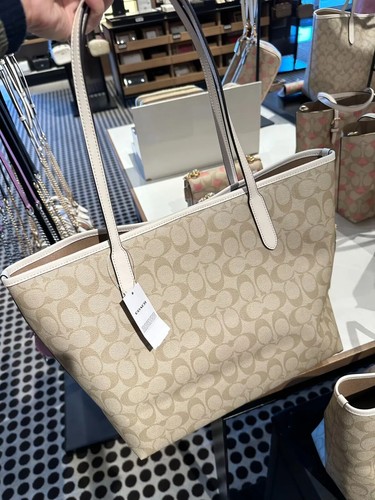 Coach City Tasche aus charakteristischem Canvas mit Blumenmuster CP073 CP052 CJ626 5696 Neu mit Etikett - Bild 28 von 51