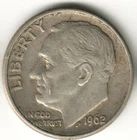 USA - 1962D - Dime - Roosevelt Silver - Low Mintage - #13007RG