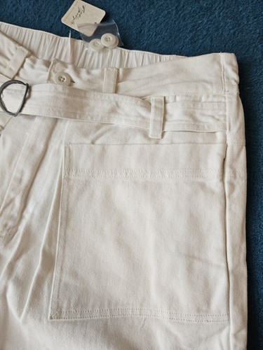 New FREE PEOPLE White WIDE LEG High Waisted DENIM JEANS UK 12 W34 Pockets Pants - Picture 19 of 24