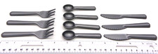Lot Plastic Silverware Fork Spoon Knife Kids Play Toy Kitchen Food