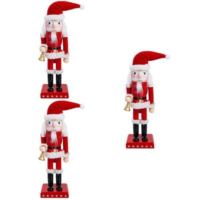  3 Count Nussknacker-Dekoration Arbeit Weihnachts -Nussknacker -Dekorationen