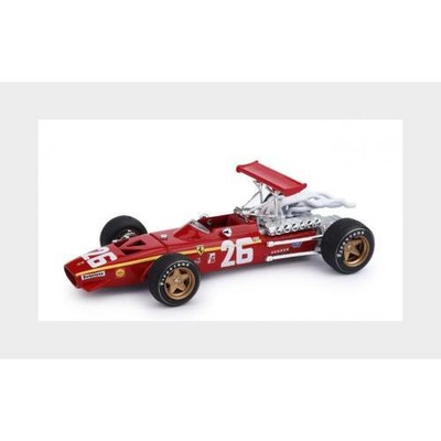 Modèle Réduit 1:43 Brumm - Ferrari 312B #27 (GP Belgique 1970) Avec Figurine Jacky Ickx - Neuf