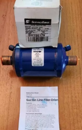 NOS EMERSON DHY00179 SUCTION LINE FILTER DRYER ORIG BOX FREE US SHIPPING