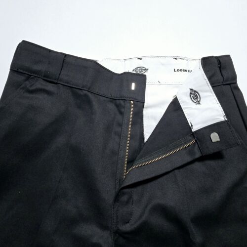 Dickies Men's Size 30 Loose Fit 13 Inch Inseam Black Work Cargo Shorts - Picture 10 of 11