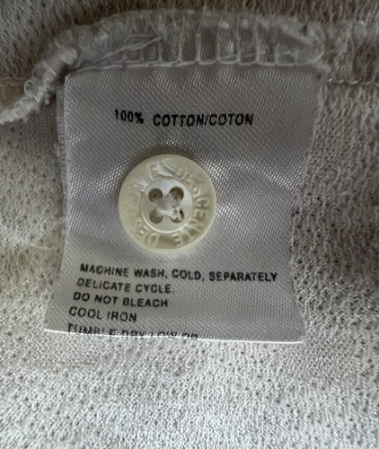 Descente International Collection Men XL Polo Shirt Ivory Bone Casual Golf - Picture 14 of 15